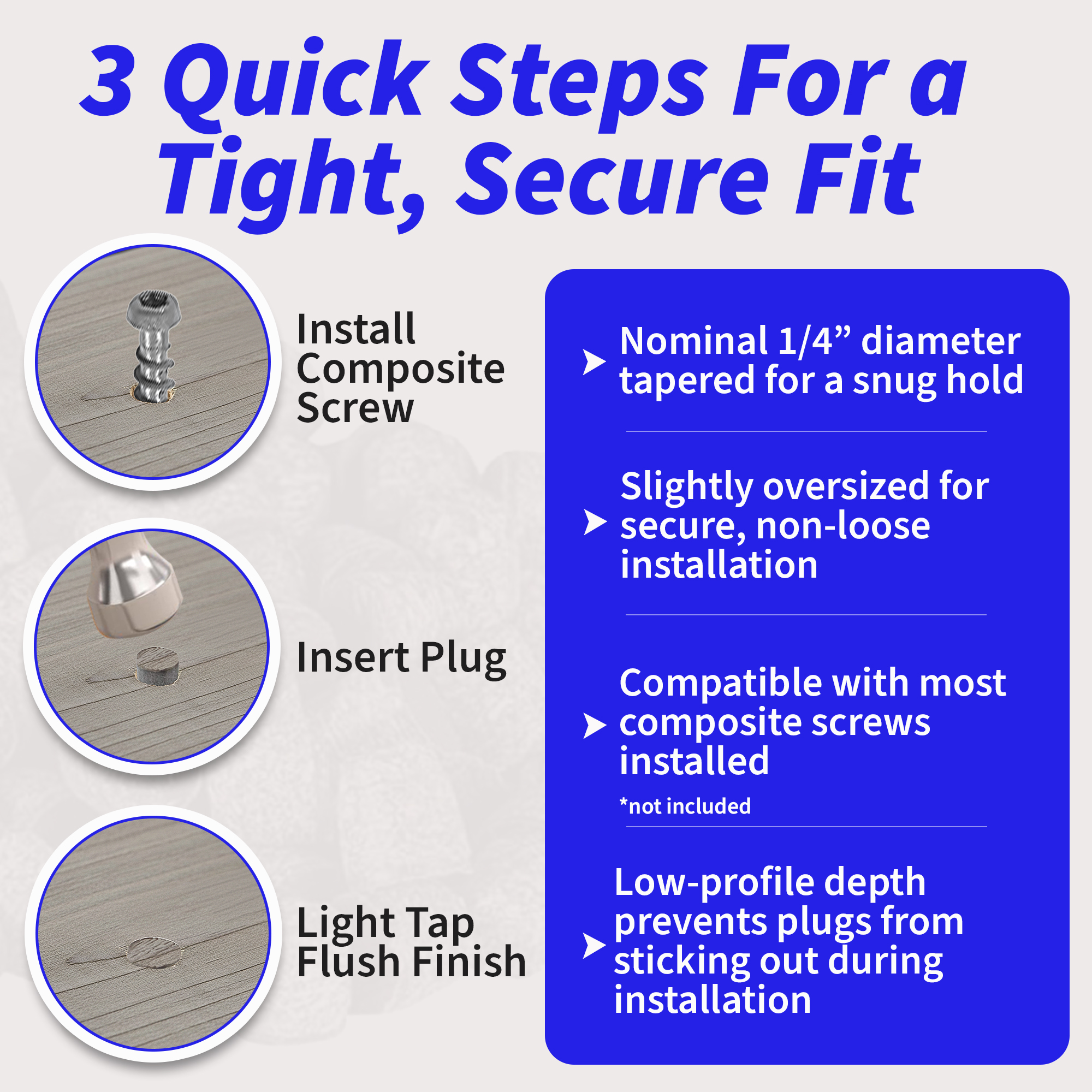 3 quick steps for installation