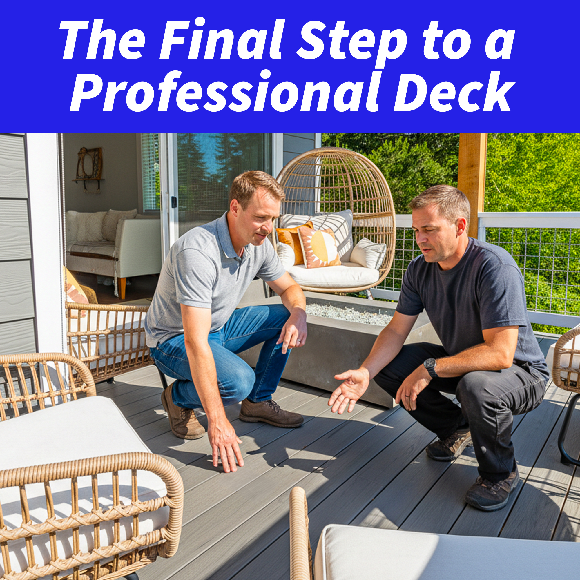 Professional deck installation